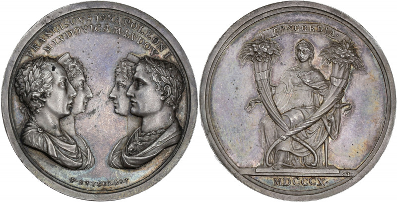 FRANCE
Premier Empire / Napoléon Ier (1804-1814). Médaille, mariage de Napoléon ...