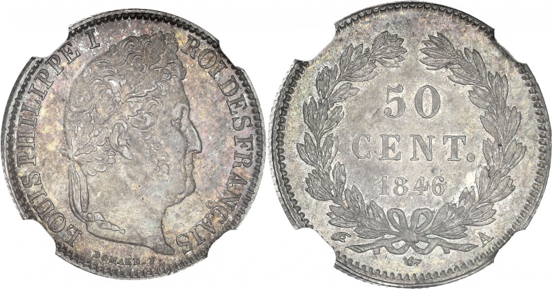 FRANCE
Louis-Philippe Ier (1830-1848). 50 centimes 1846, A, Paris.
G.410 - F.183...