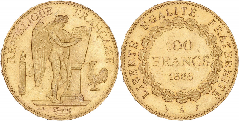 FRANCE
IIIe République (1870-1940). 100 francs Génie 1886, A, Paris.
G.1137 - F....