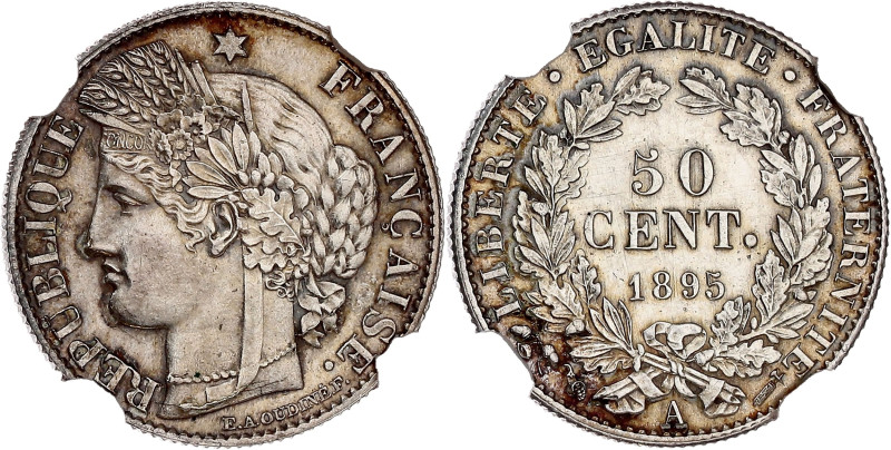 FRANCE
IIIe République (1870-1940). 50 centimes Cérès 1895, A, Paris.
G.419a - F...