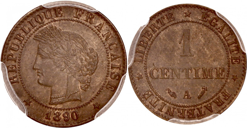 FRANCE
IIIe République (1870-1940). 1 centime Cérès 1890, A, Paris.
G.88 - F.104...