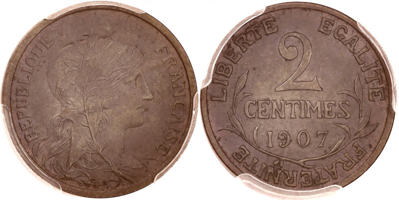 FRANCE
IIIe République (1870-1940). 2 centimes Daniel-Dupuis 1907, Paris.
G.107 ...