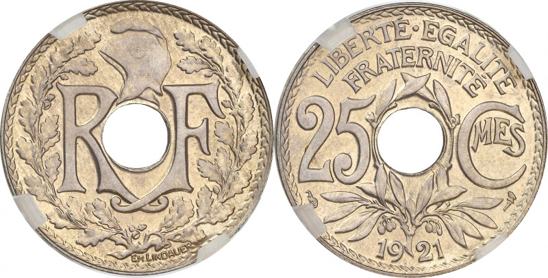 FRANCE
IIIe République (1870-1940). 25 centimes Lindauer 1917, Paris.
G.380 - F....