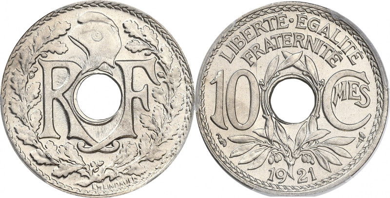 FRANCE
IIIe République (1870-1940). 10 centimes, Lindauer 1921, Paris.
G.286 - F...