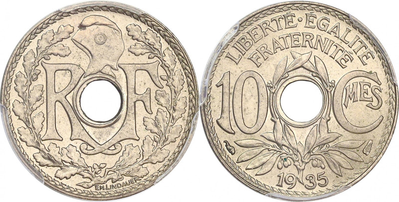 FRANCE
IIIe République (1870-1940). 10 centimes, Lindauer 1935, Paris.
G.286 - F...