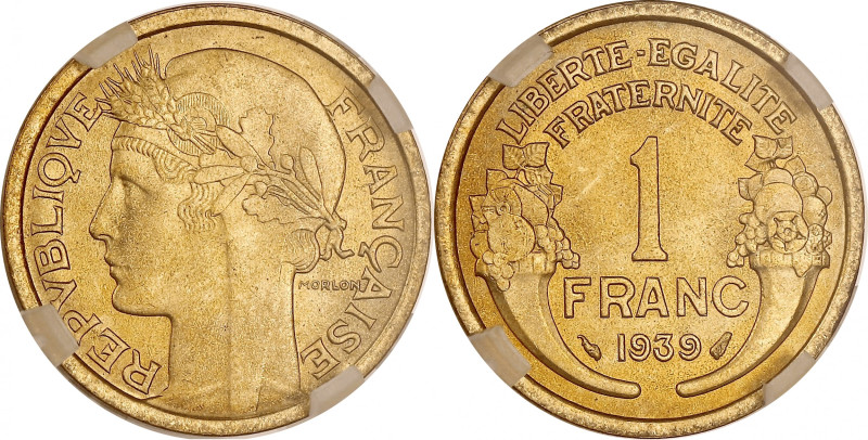 FRANCE
IIIe République (1870-1940). 1 franc Morlon 1939, Paris.
G.470 - F.219 ; ...