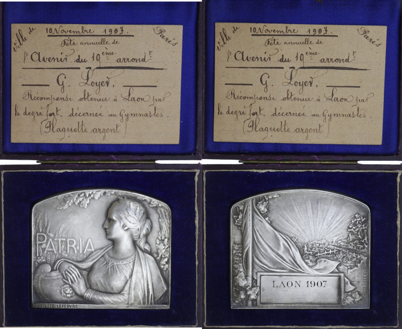 FRANCE
IIIe République (1870-1940). Plaque, fête annuelle de l’Avenir du 19ème a...