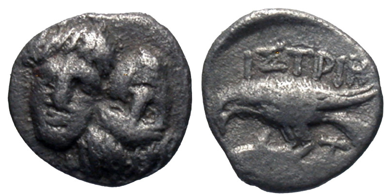 Moesia, Istros. 4th century B.C. AR 1/4 drachm (8 mm, 0.49 g).