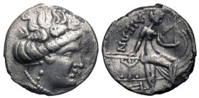 Euboia, Histiaia. Ca. 196-146 B.C. Fourrée tetrobol (15 mm, 1.70 g).