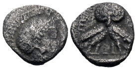 Attica, Athens. Ca. 395-294 B.C. AR diobol (9 mm, 1.09 g).