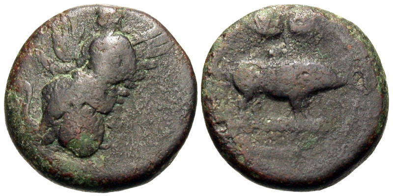 Attica, Eleusis. Ca. 339-322 B.C. AE (14 mm, 3.92 g).