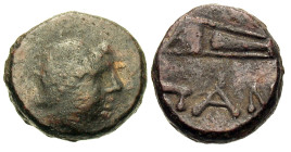 Cimmerian Bosporos, Pantikapaion. 4th century B.C. AE (12 mm, 3.44 g).