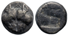 Lesbos, Unattributed early mint. 5th cntury B.C. BI diobol (9 mm, 1.15 g).