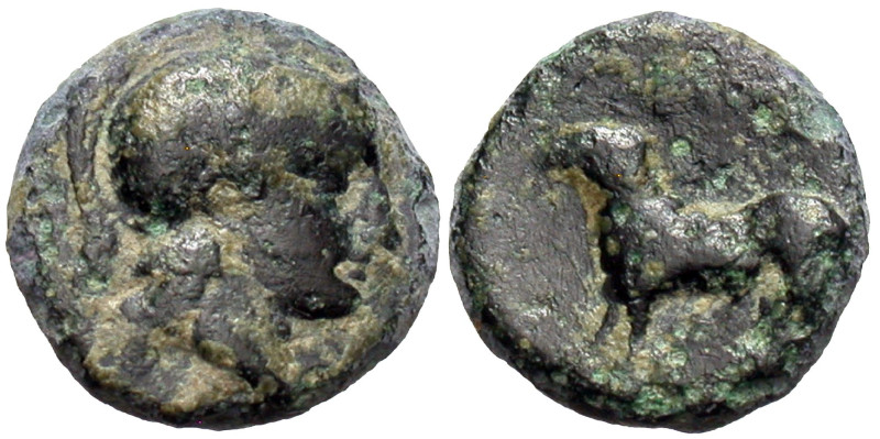 Ionia, Klazomenai. Ca. 375-340 B.C. AE (10 mm, 1.20 g).