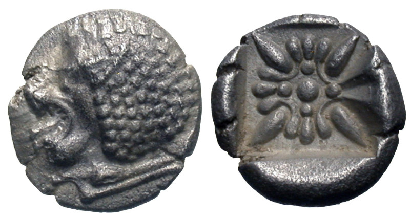 Ionia, Miletos. Late 6th-early 5th century B.C. AR diobol (10 mm, 1.13 g). 10.