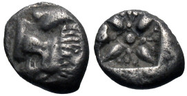 Ionia, Miletos. Late 6th-early 5th century B.C. AR diobol (8 mm, 1.02 g).