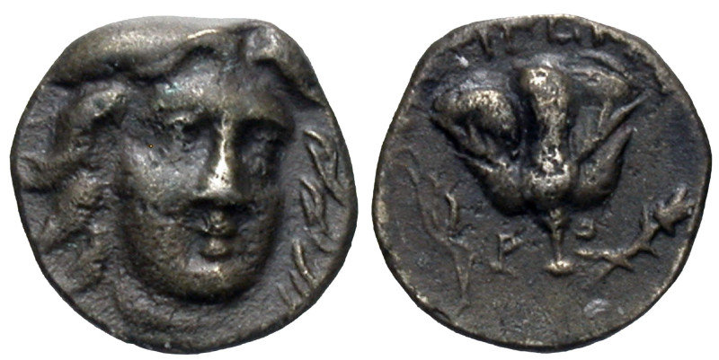 Islands off Caria, Rhodes. Ca. 205-190 B.C. AR hemidrachm (8 mm, 0.87 g).