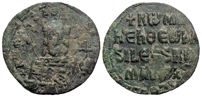 Constantine VII Porphyrogenitus, with Romanus I. 913-959. AE follis (25 mm, 4.48...