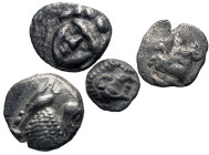 [Greek]. Lot of four (4) AR fractions from Asia Minor. 

All group lots are sold as-is, returns not accepted. The coins shown are the exact coins yo...