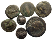 [Mixed]. Lot of seven (7) Greek and Roman Provincial AE. ro. 

All group lots are sold as-is, returns not accepted. The coins shown are the exact co...
