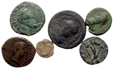 [Mixed]. Lot of six (6) AEs. Includes five unattributed Roman Provincial issues and one late Roman Imperial imitation. 

All group lots are sold as-...