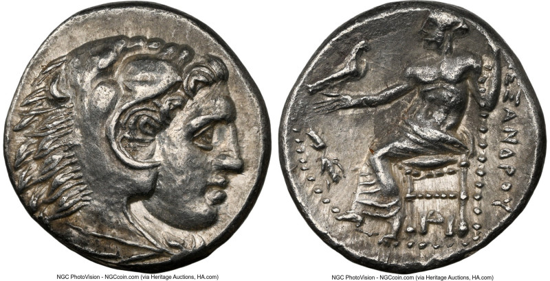 MACEDONIAN KINGDOM. Alexander III the Great (336-323 BC). AR drachm (17mm, 4.26 ...