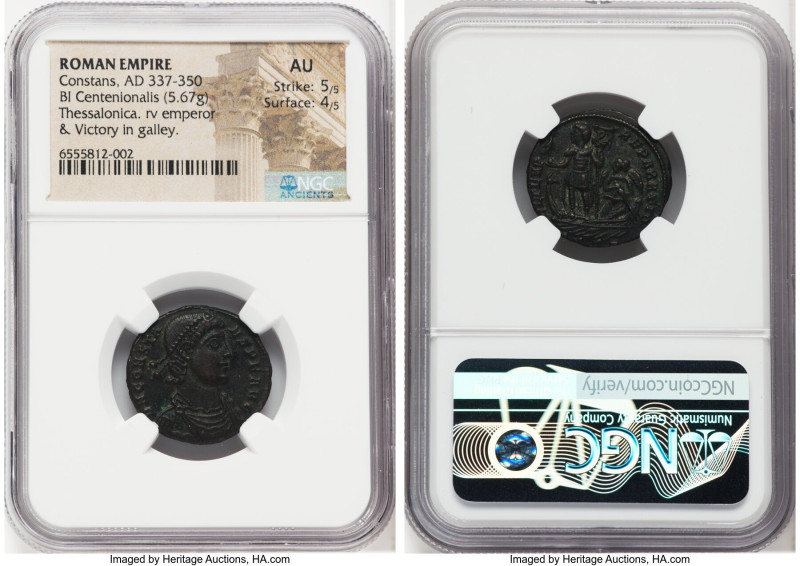 ANCIENT LOTS. Roman Imperial. Lot of three (3) BI and AE issues. NGC Choice VF-A...