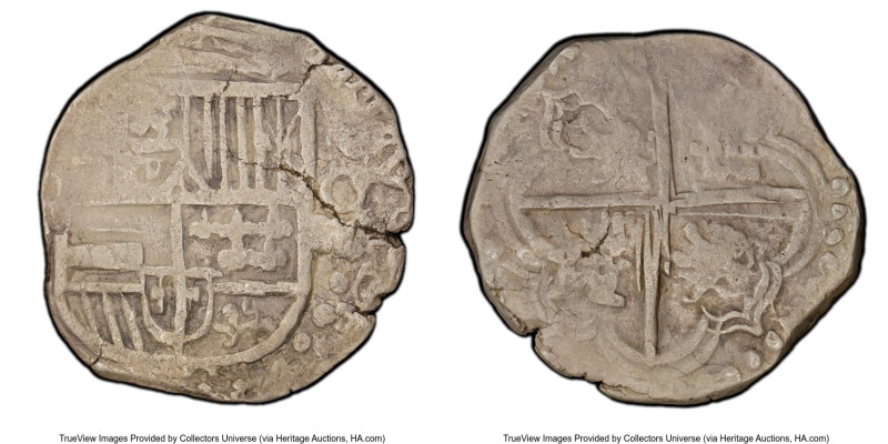 Philip III Cob 4 Reales ND (1617-1621)-P VF Details (Environmental Damage) PCGS,...