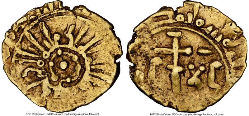 Sicily. Guglielmo I gold Tari ND (1154-1166) AU55 NGC, Messina mint, Fr-635. 0.8...