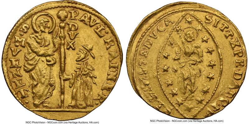 Venice. Paolo Renier gold Zecchino ND (1779-1789) MS62 NGC, KM714, Fr-1434. 3.45...