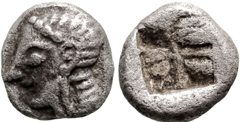 Hemiobol AR
Ionia, Kolophon, 6th century BC
6 mm, 0,42 g