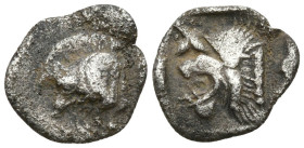 Hemiobol AR
Mysia, Kyzikos, 5th century BC
9 mm, 0,35 g