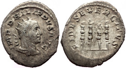 Antoninianus AR
Philip I (244-249), Rome, 248-249, IMP PHILIPPVS AVG, radiate, draped and cuirassed bust of Philip I right, seen from behind, FIDES E...
