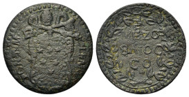 Mezzo Baiocco
Italy, Gubbio, Clemente X (E. Altieri), 1670-1676, CLEM · X · - PONT · MAX Arms. R/ MEZO / BA IOC / CO
26 mm, 8,60 g