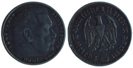 5 Mark AR
Germany, Hindenburg, 1936 E
28 mm, 13,90 g