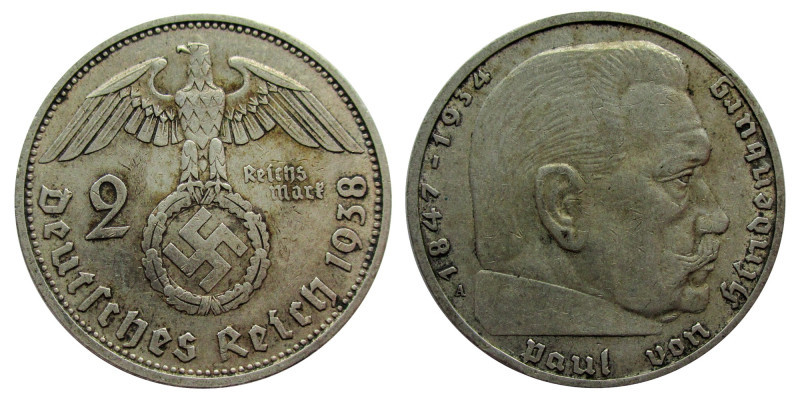 2 Mark AR
Germany, Hindenburg, 1938 A
