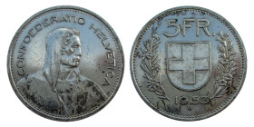 5 Franken AR
Switzerland, 1953 B, Silver 835/1000
31 mm, 15 g