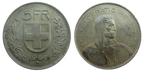 5 Franken AR
Switzerland, 1966 B, Silver 835/1000
31 mm, 15 g