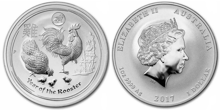 1 Oz AR
Australia, Rooster, 2017
31,10 g