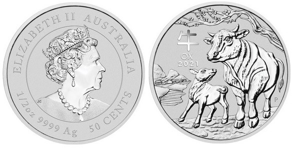 ½ Oz AR
Australia, Year of the Ox, 2021
16,10 g