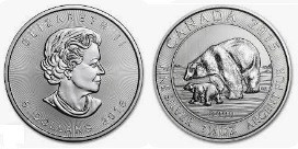 1,5 Oz AR
8 Dollars, Canada, 2015
31,10 g