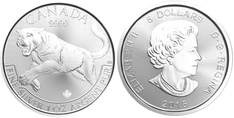 1 Oz
Canada, Puma, 2016
31,10 g