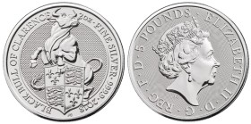2 Oz
United Kingdom, 2018
Black Bull of Clarence,
The Queen's Beasts
62,20 g