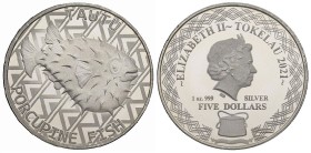 1 Oz AR
Tokelau, Tautu Porcupine, 2021
31,10 g