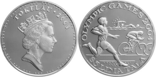 5 Dollars AR
Tokelau, 2003, Olympic Games
10 g