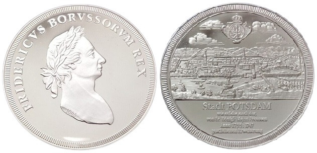 Silver Copy of Thaler, Potsdam, Silver 835/1000
28 g
