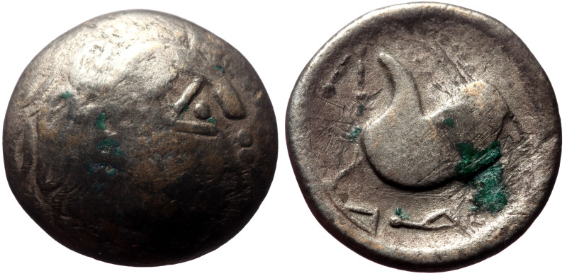 Celts, AR Tetradrachm (Billon, 8.85g, 22mm) Later Imitations of Philip II and th...