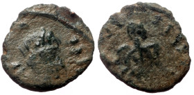 Vandals, Pseudo-Imperial Æ Nummus, In the name of Valentinian III (?). AD 425-455(?). 
Obv: Diademed, draped and cuirassed bust right 
Rev: Victory dr...