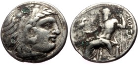 Kings of Macedon, Alexander III 'the Great' (336-323 BC) AR fourree Drachm (Silver, 16mm, 2.58g) Sardes, circa 322-318 BC, struck under Philip III Arr...