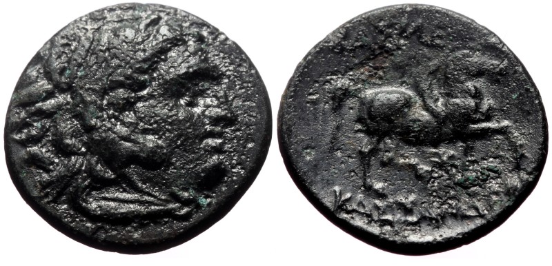 Kings of Macedon, Kassander (316-297 BC) AE (Bronze, 4.62g, 19mm) Pella or Amphi...